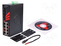 Industrial module: switch Ethernet; unmanaged; 12÷48VDC; RJ45