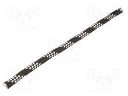 Rope; polypropylene; Ørope: 10mm; L: 50m; with a core; black