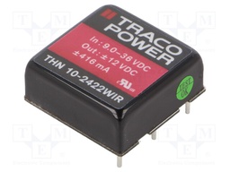 Converter: DC/DC; 10W; Uin: 9÷36V; Uout: 12VDC; Uout2: -12VDC; 1"x1"