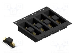 Connector: pin strips; pin header; male; PIN: 18; 2mm; SMT; 2x9; 100V