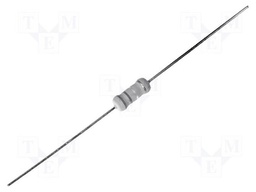 Resistor: metal oxide; THT; 180mΩ; 2W; ±5%; Ø5x12mm; axial
