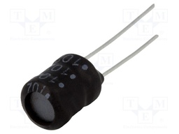 Inductor: wire; THT; 1mH; 300mA; 2.1Ω; ±10%; Ø8.7x12mm; vertical