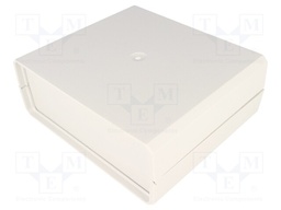 Enclosure: with panel; X: 159mm; Y: 140mm; Z: 60mm; ABS; grey