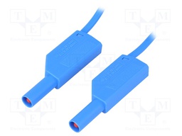 Test lead; PVC; 2m; blue; 32A; Type: with 4mm axial socket