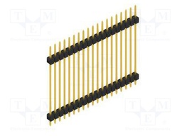 Connector: pin strips; pin header; male; PIN: 19; 2.54mm; THT; 1x19