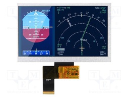 Display: TFT; 1024x600; Illumin: LED; Dim: 165x104x4.5mm; 1100cd/m2