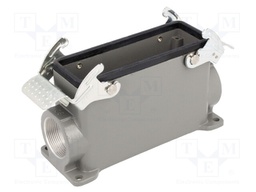 Enclosure: for HDC connectors; size 24B; with double latch; high