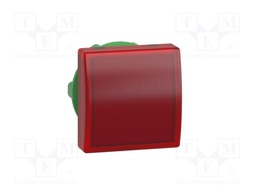 Indicator Lens, Red, Square, 22 mm, Pilot Light Head