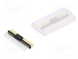 Connector: pin strips; pin header; male; PIN: 34; 2mm; SMT; 2x17