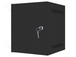 Enclosure: rack cabinet; Standard: 10"; 6U; black; Z: 310mm; X: 280mm