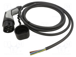 Cable: eMobility; 480V; 16.63kW; wires,Type 2; IP44; 5m; 20A