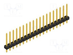 Connector: pin strips; pin header; male; PIN: 19; 2.54mm; THT; 1x19
