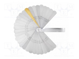Metric feeler gauge; L: 75mm; Width: 13mm; 13pcs.