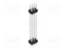 Connector: pin strips; pin header; male; PIN: 6; 2.54mm; THT; 2x3