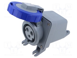 Connector: AC supply 3-phase; socket; female; screw terminal