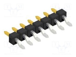 Connector: pin strips; pin header; male; PIN: 7; 2.54mm; SMT; 1x7