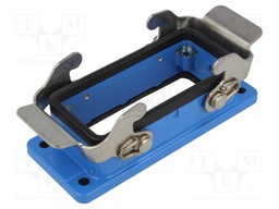 Enclosure: for Han connectors; Han Ex; size 16B; zinc alloy