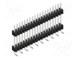 Connector: pin strips; pin header; male; PIN: 19; 1.27mm; SMT; 1x19