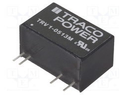 Converter: DC/DC; 1W; Uin: 4.5÷5.5V; 15VDC; Iout: 67mA; SIP9; 4.8g