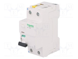 RCD breaker; Inom: 63A; Ires: 300mA; Poles: 2; 400V; Mounting: DIN