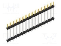 Connector: pin strips; pin header; male; PIN: 32; 2.54mm; THT; 1x32