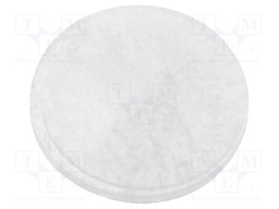 Self-adhesive foot; Ø: 8mm; H: 2mm; transparent; silicone; C: 1mm