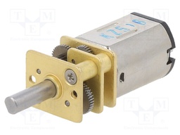 Motor: DC; with gearbox; Medium Power; 6VDC; 670mA; Shaft: D spring