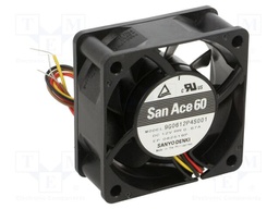 DC AXIAL FAN, 60MM, 12VDC, 670mA