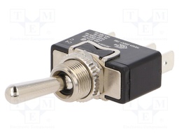 Switch: toggle; Pos: 2; SPDT; ON-ON; 10A/250VAC; Toggle: round; 100mΩ