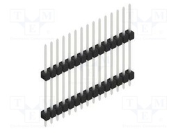 Connector: pin strips; pin header; male; PIN: 15; 2.54mm; THT; 1x15