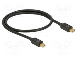 Cable; mini DisplayPort plug,both sides; DisplayPort 1.2; black