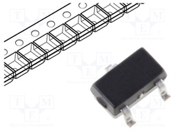 Diode: switching; SMD; 100V; 100mA; 1.4us; SC70,SOT323; Ufmax: 1.1V