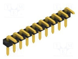 Connector: pin strips; pin header; male; PIN: 10; 2.54mm; THT; 1x10