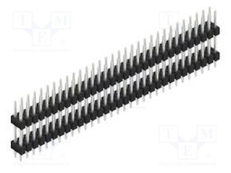 Connector: pin strips; pin header; male; PIN: 62; 2.54mm; THT; 2x31
