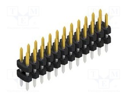 Connector: pin strips; pin header; male; PIN: 24; 2mm; THT; 2x12