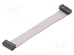 Ribbon cable with IDC connectors; 16x28AWG; Cable ph: 1.27mm
