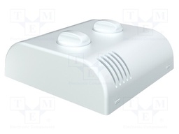 Enclosure: wall mounting; X: 80mm; Y: 80mm; Z: 25mm; ABS; white