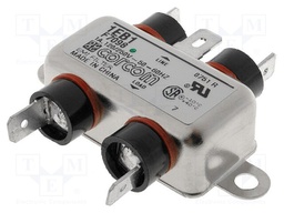 Filter: anti-interference; 250VAC; Cx: 9nF; Cy: 2.8nF; 1.8mH; D: 54mm