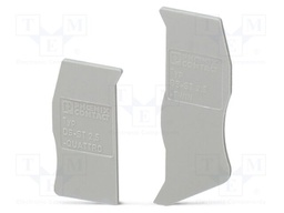 End piece; L: 32.3mm; H: 72mm; Body: grey
