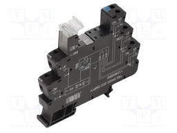 Socket; 16A; DIN; Leads: screw terminals; -40÷40°C; Contacts: SPDT