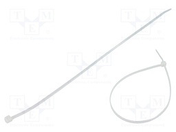 Cable tie; L: 280mm; W: 3.6mm; polyamide; 177N; natural; Ømax: 76mm