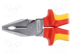 Pliers; insulated,universal; steel; 200mm