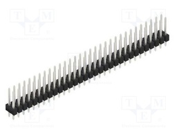 Connector: pin strips; pin header; male; PIN: 62; 2.54mm; THT; 2x31