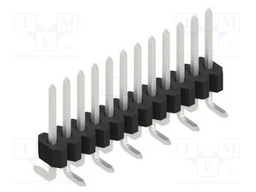 Connector: pin strips; pin header; male; PIN: 12; 1.27mm; SMT; 1x12