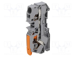 TERMINAL BLOCK, DIN RAIL, 2POS, 20-6AWG