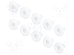 Sleeve; 10pcs; Alfa Romeo,Fiat,Lancia; L: 19mm; polyamide; natural