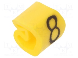 Markers for cables and wires; 1.3÷3mm; PVC; -30÷80°C; leaded