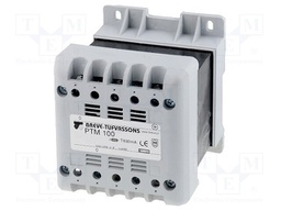 Transformer: mains; 100VA; 400VAC; 12V; Leads: terminal block; IP21