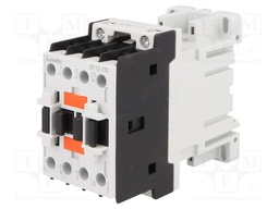 Contactor: 3-pole; NO x3; Auxiliary contacts: NC; 24VDC; 12A; DIN