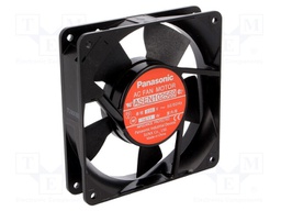 Fan: AC; axial; 230VAC; 120x120x25mm; 108m3/h; 34dBA; ball bearing
